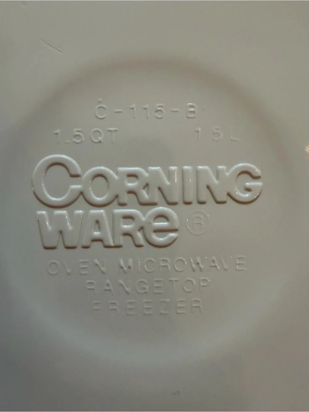 Corning Ware Classic Elegance 1.5L Casserole Dish C-115-B Mille Fleur with Lid